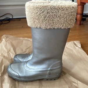 UGG wool lined rain boots